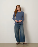 Textured Stitch Tunic Sweater