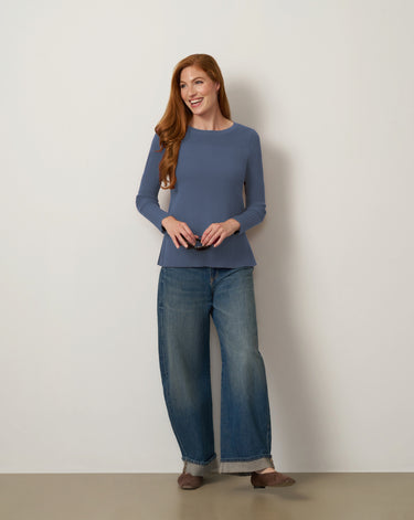 Textured Stitch Tunic Sweater