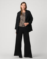 Leopard Crewneck Cardigan