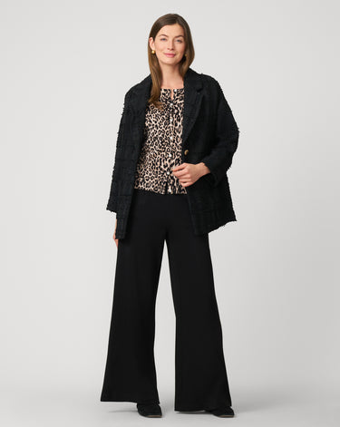 Leopard Crewneck Cardigan