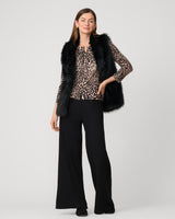 Leopard Crewneck Cardigan