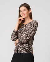 Leopard Crewneck Cardigan