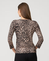 Leopard Crewneck Cardigan