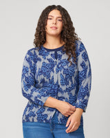 Floral Crewneck Cardigan