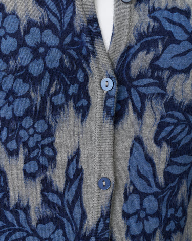 Floral Crewneck Cardigan