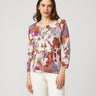 Floral Crewneck Cardigan Floral Blend