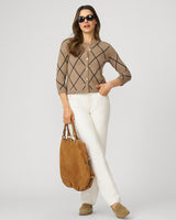 Argyle Crewneck Cardigan