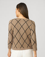 Argyle Crewneck Cardigan