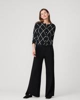 Argyle Crewneck Cardigan
