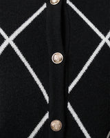 Argyle Crewneck Cardigan
