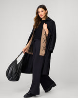 Open Front Argyle Cardigan