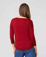 Apple Drop Shoulder Tunic Sweater