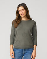 Apple Drop Shoulder Tunic Sweater