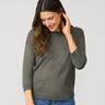 Apple Drop Shoulder Tunic Sweater