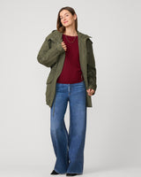 Wineglass Drop Shoulder Tunic Sweater