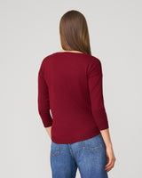 Wineglass Drop Shoulder Tunic Sweater
