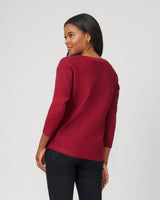 Ribbed Dolman Sweater with Hotfix Detail