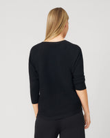 Ribbed Dolman Sweater with Hotfix Detail