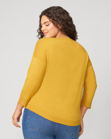 Fall Drop Shoulder Tunic Sweater