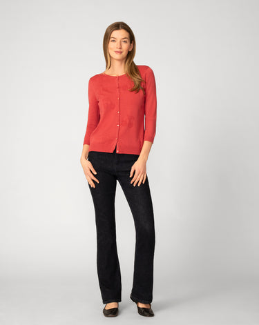 Cherry Stitch Button Cardigan