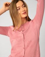 Strawberry Stitch Button Cardigan