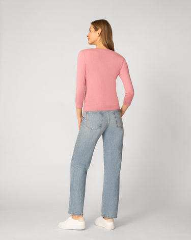 Strawberry Stitch Button Cardigan