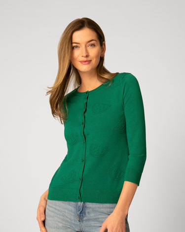 Watermelon Stitch Button Cardigan