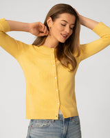 Sunflower Stitch Button Cardigan