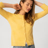 Sunflower Stitch Button Cardigan