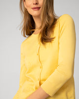 Sunflower Stitch Button Cardigan