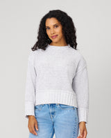 Cozy Relaxed Sweater with Soft Heathered Texture