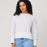 Cozy Relaxed Sweater with Soft Heathered Texture