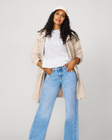 Cozy Relaxed Sweater with Soft Heathered Texture