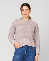 Cozy Relaxed Sweater with Soft Heathered Texture