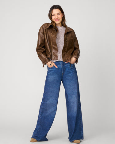 Cozy Relaxed Sweater with Soft Heathered Texture