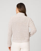 Cozy Relaxed Turtleneck Sweater with Soft Heathered Texture