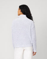 Cozy Relaxed Turtleneck Sweater with Soft Heathered Texture