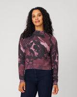 Abstract Mock Neck Sweater