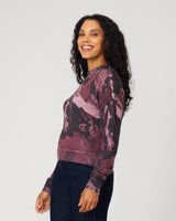 Abstract Mock Neck Sweater