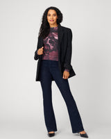 Abstract Mock Neck Sweater