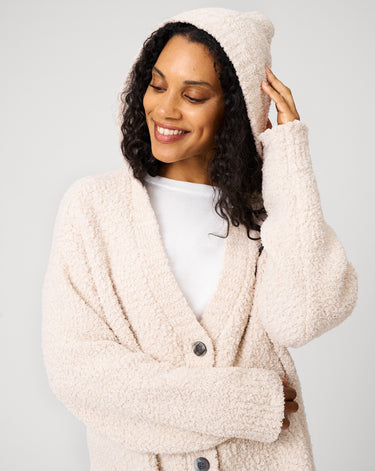 Cozy Luxe Lounge Hooded Cardigan