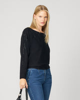 Floral Hotfix Dolman Sweater