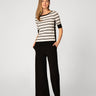Stripe Boat Neck Sweater