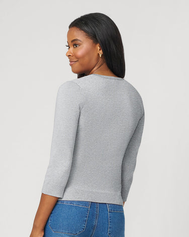 Textured Heart Knit Cardigan