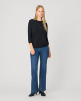 Textured Heart & Bow Knit Top