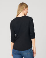 Textured Heart & Bow Knit Top