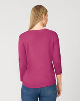 Textured Heart & Bow Knit Top