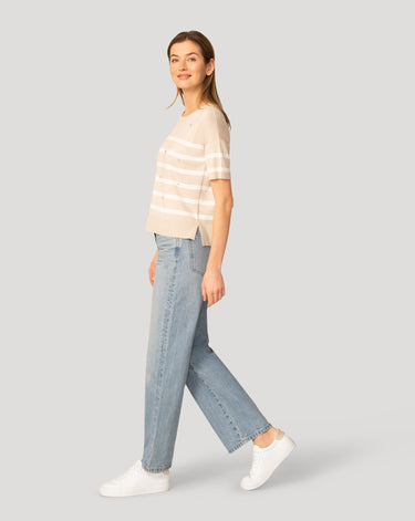 Stripe Crystal Detail Sweater