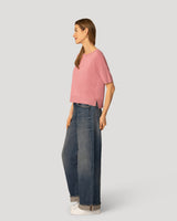 Textured Short Sleeve Sweater