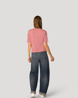 Textured Short Sleeve Sweater